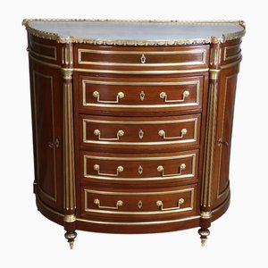 Demi-Lune Chest of Drawers with Doors, 19th Century