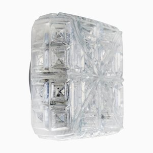 Mid-Century Clear Glass Sconces Flush Mounts