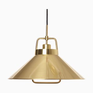 Lampe à Suspension en Laiton de Fog & Mørup, Danemark 1970s