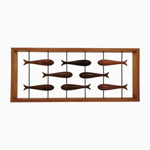 Mid-Century German School of Fish Wall Decoration, 1950s
