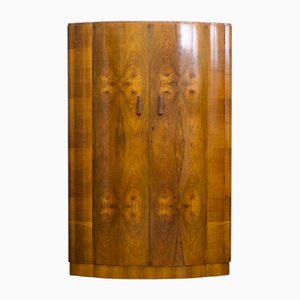 Armoire Art Déco en Noyer, Royaume-Uni, 1930s