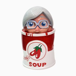 Large Andy Warhol Ceramic Figure by Massimo Giacon for Superego, 2000s