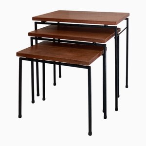 Minimalist Dutch Nesting Tables, 1960s, Set of 3