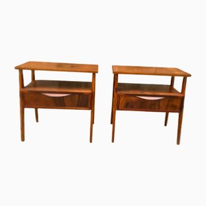 Vintage Nightstands, 1960s, Set of 2