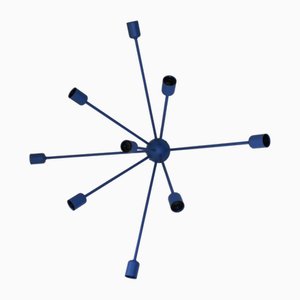 Sputnik 9-Armed Wall Lamp in Blue by Juanma Lizana