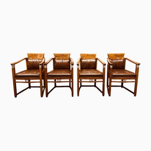 Sedie da pranzo Art Déco, set di 4