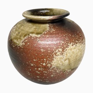 Jarrón Shigaraki Ikebana vintage, Japón, años 60