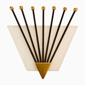 Fan Wandlampe von Angelo Lelli für Arredoluce