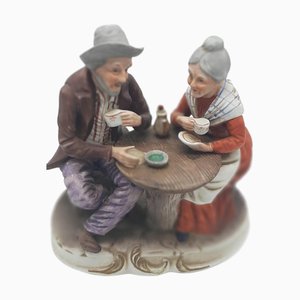 Married Couple Figurine Group by P. Corona for Capodimonte, 1960s