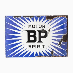 20. Jh. Motor Bp Spirit Emailliertes Werbeschild, 1920er