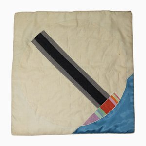 Tapisserie Abstraite Eugenio Carmi, Italie, 1980s, Soie