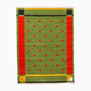 Scandinavian Modern Flat Weave Rug by Karin Bernholm for Axeco Svenska Ab