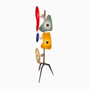 Orbital Floor Lamp in Colored Glass by Ferruccio Laviani for Forscarini, 1980s