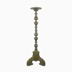 Large French Bronze Altar Candlestick, 19th Century