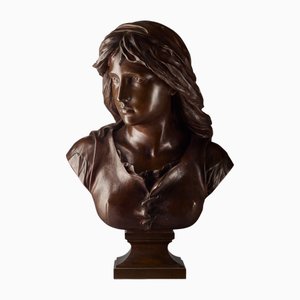 E. Aizelin, Mignon, Barbedienne N° 989, 1800er, Bronze
