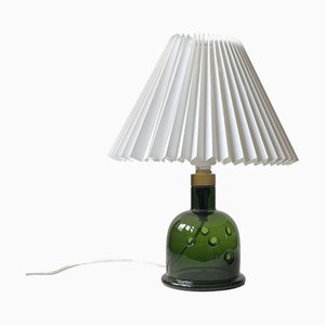 Lampe de Bureau Meteor Mid-Century en Verre Vert par Michael Bang pour Holmegaard, 1970s