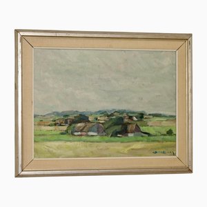Carl Berndtsson, Landscape, 1960s, Oil on Canvas, Framed