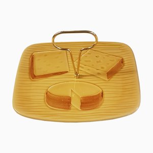 Mid-Century French Ceramic Cheese Plate from Orfinox