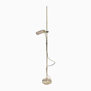 Minimalist Floor Lamp in Brass, Italy, 1970s