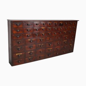 Apothekerschrank aus Hartholz, 19. Jh., England