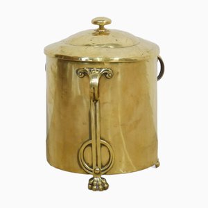 Art Nouveau Brass Coal Bin