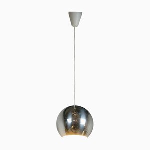 Lampada Topan VP6 in metallo cromato attribuita a Verner Panton di Louis Poulsen, Danimarca, anni '60