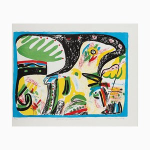 Jørgen Nash, Antlers and Beauty, Lithograph