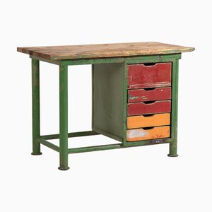Green Industrial Desk, 1960s