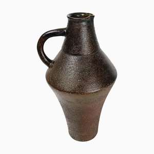 Italian Textured Pottery Carafe, 1960s