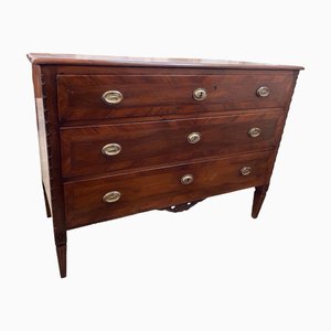 Comò neoclassico in noce con impiallacciatura intarsiata, Italia, XVIII secolo