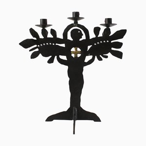 Iron Candleholder by Bertil Vallien for Kosta, 1970s