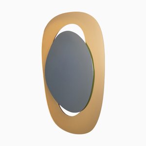 Handcrafted Soul Me Concept Mirror in Gold and Anthracite by Pon Design