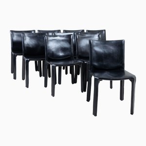 Sedie B412 D11 CAB di Mario Bellini per Cassina, 1977, set di 10