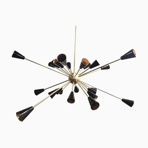 Plafonnier Sputnik en Laiton, 1950s
