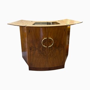 Art Deco Nussholz Bar