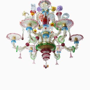Murano Chandelier with Six Lights by Zanchi