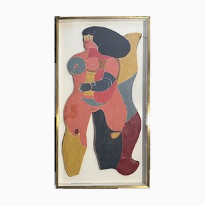 Richard Lindner, Busenengel, 1970, Malerei, Gerahmt
