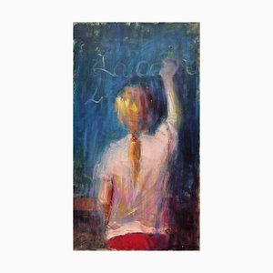 Renato Criscuolo, Alla Lavagna, óleo sobre lienzo, 2009