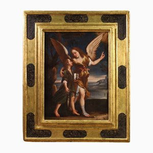 Italian Artist, Tobias and the Angel, 1670, Oil on Canvas, Framed