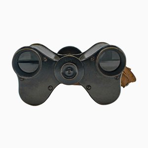 Englisches viktorianisches Fernglas mit Gehäuse, 1900er, 2 . Set