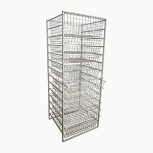 Espositore con 13 cassetti di Elfa, anni '70