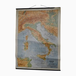 Geografische Karte von Italien, 1986