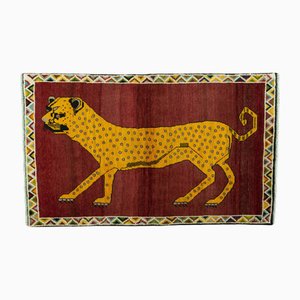 Hand-Knotted Gabbeh Nomadic Tiger Rug