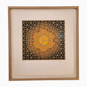 Victor Vasarely, Hexa-Fra Niolc-C, 1960s, Silk-Screen, Framed