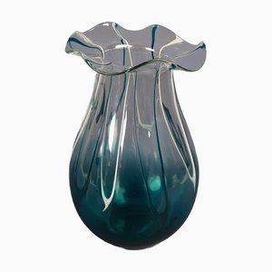 Murano Glass Vase in Mint Green Transparent by Murano for Murano, 1970s