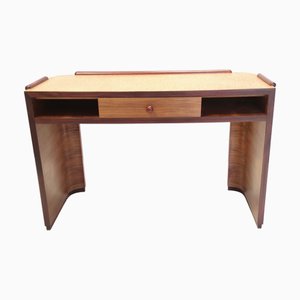 Italienischer Art Deco Schreibtisch aus Birke & Buche, 1940er