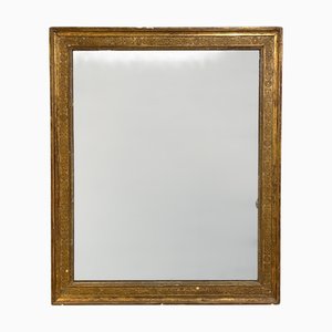 Large French Giltwood Wall Mirror with Acorn Detail, 19th Century