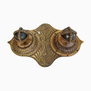 Bronze Sculpted Handles and Knobs, 1900s, Set of 2