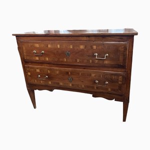 Italian Neoclassical Walnut Commode with Inlay, 1800