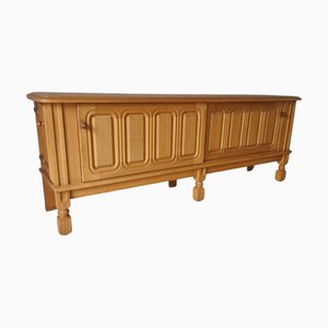 Vintage Light Oak Sideboard by Guillerme et Chambron for Votre Maison